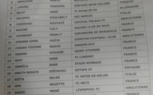 Voici la liste des 23 joueurs contre Guinée Equatoriale (17 novembre)