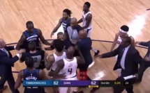 Réaction de Gorgui Sy Dieng à la suite de son altercation avec Devin Booker