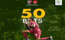 FC Metz: Habib Diallo inscrit son 5e doublé de la saison et atteint la barre des 50 buts en Ligue 2