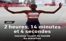 La Kényane Brigid Kosgei explose le record du monde du marathon